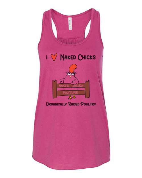 I Love Naked Chicks Berry Tank Top